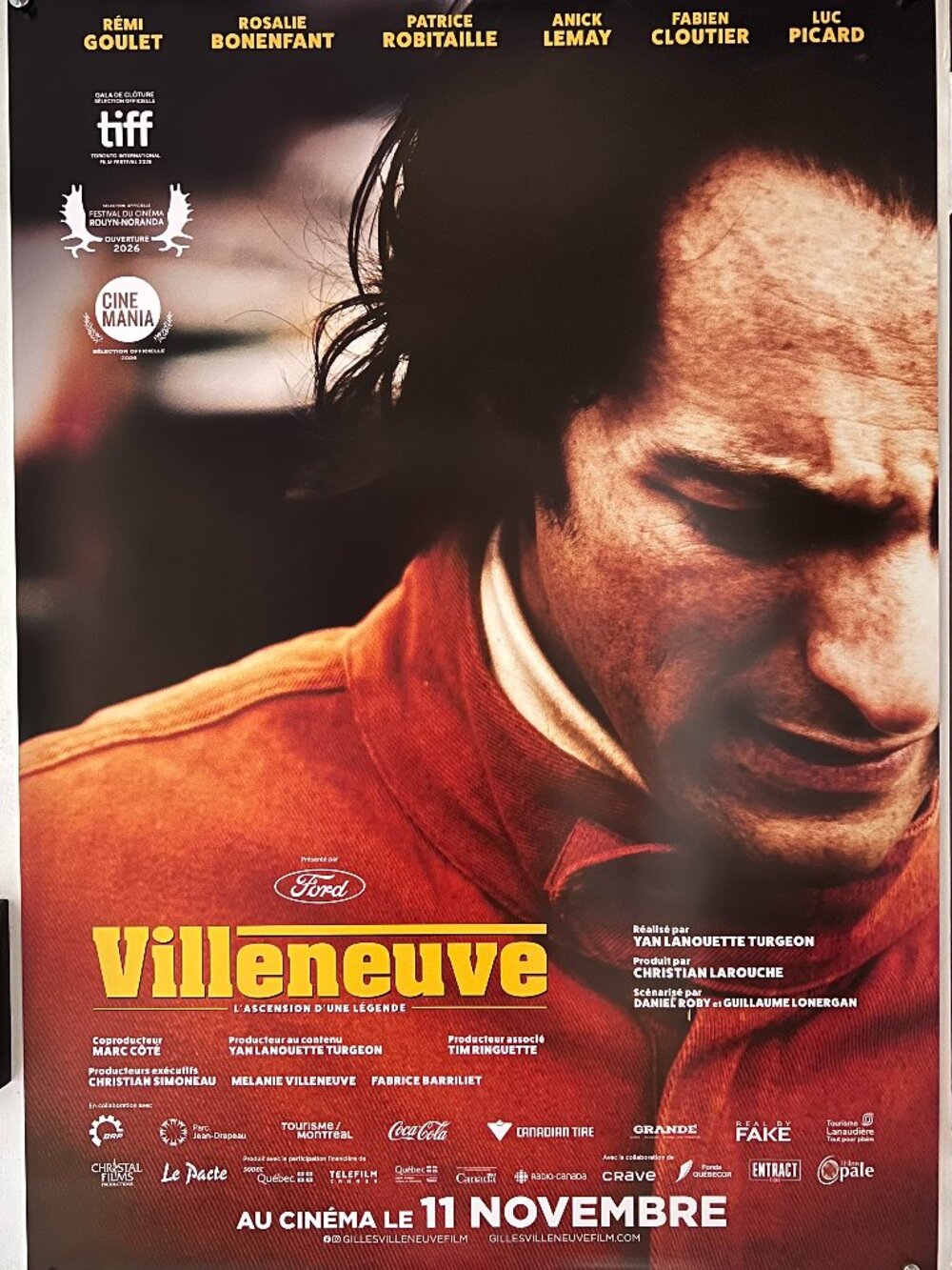 VILLENEUVE (2026) - ORIGINAL SINGLE SIDED FRENCH MOVIE POSTER